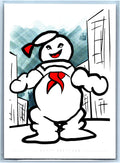 Marshmellow Man Ghostbusters - Scott Sketches Trading Card Print Fan Art