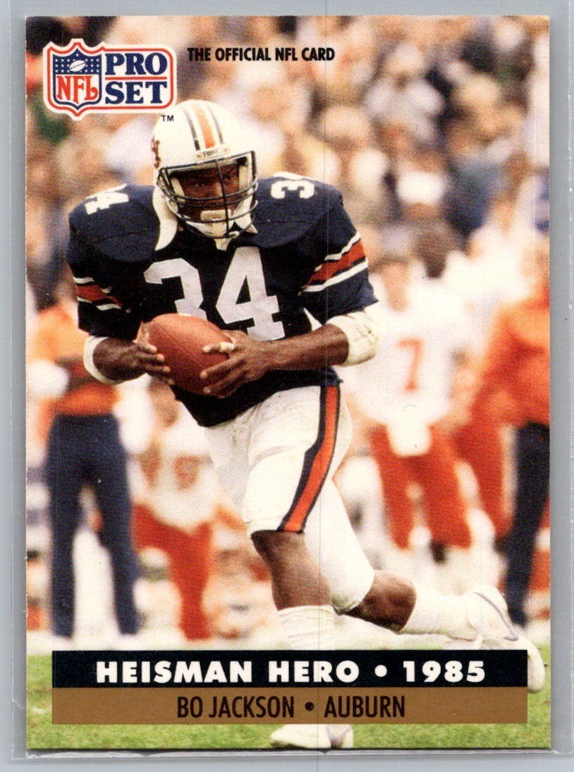1991 Proset Football - Bo Jackson #42 - Heisman Hero '85