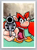 Yosemite Sam Sketch Card - Scott Sketches Fan Art Trading Card