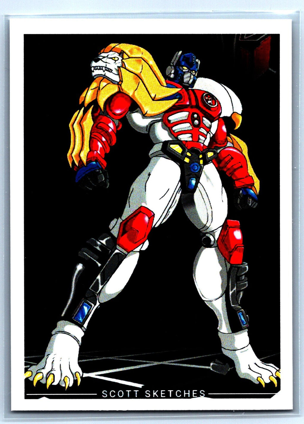 Leo Prime Sketch Card Marker Variation - Scott Sketches Fan Art Trading Card