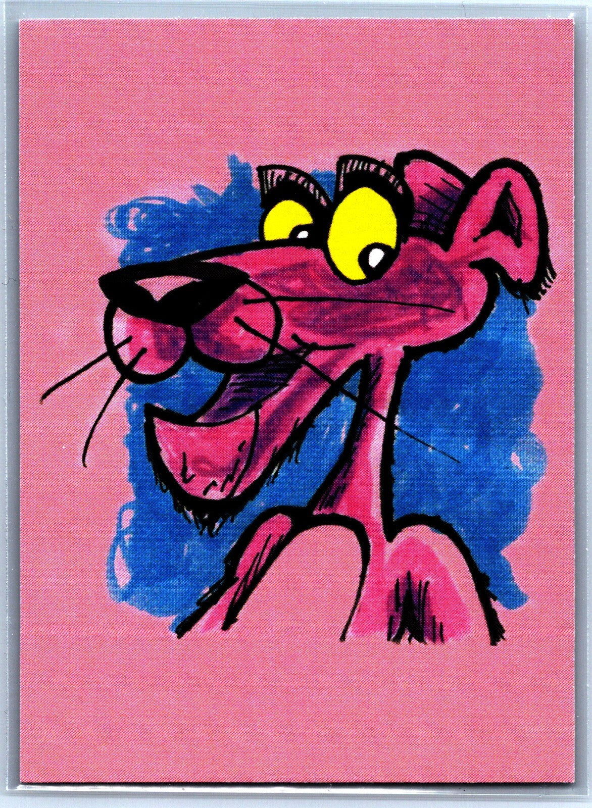 Pink Panther Sketch Card - Scott Sketches Trading Card Print Fan Art
