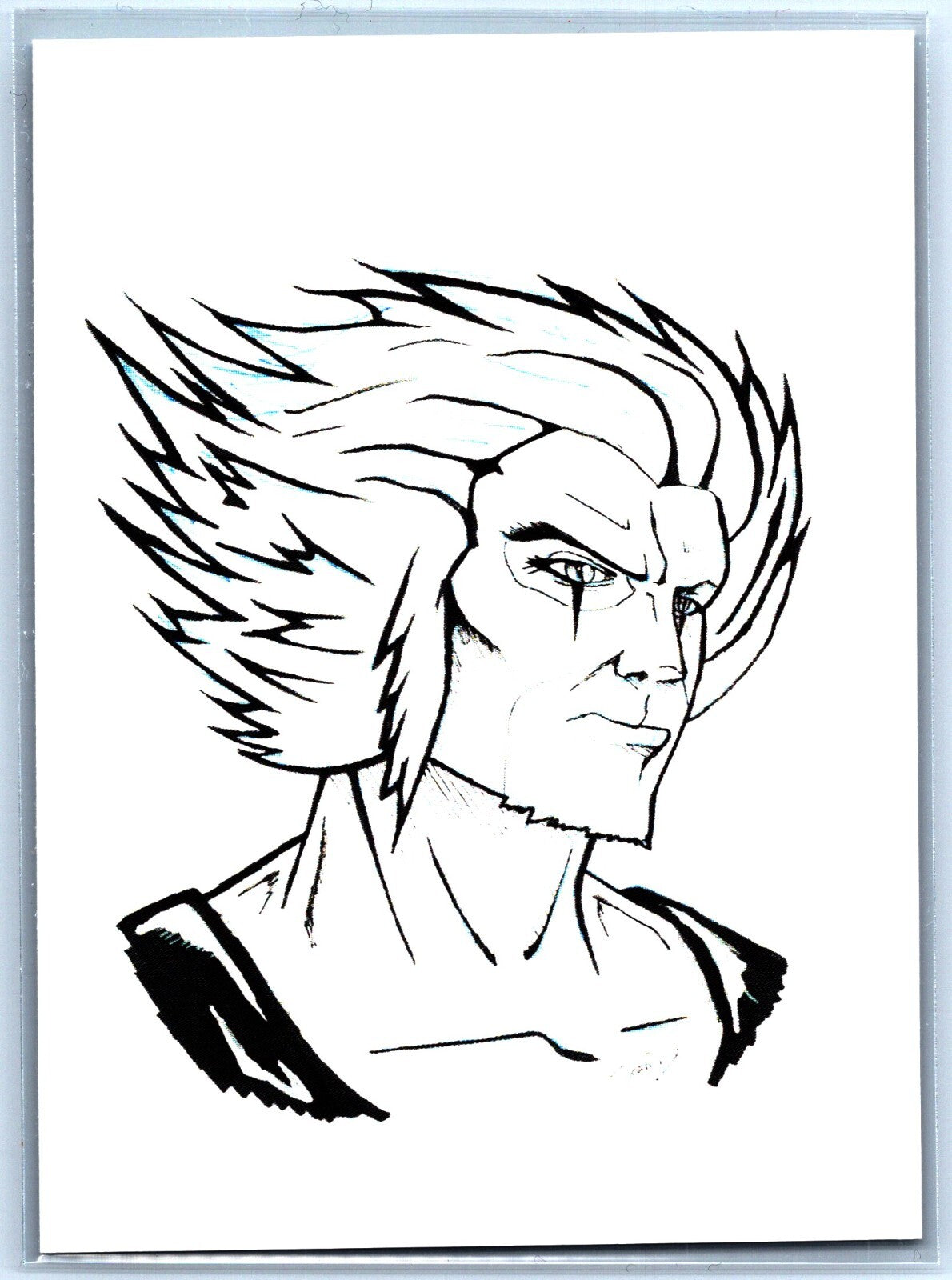 Lion-O Thundercats Sketch Card - Scott Sketches Trading Card Print Fan Art