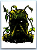Swamp Thing Sketch Card Scott Sketches Trading Card Print Fan Art
