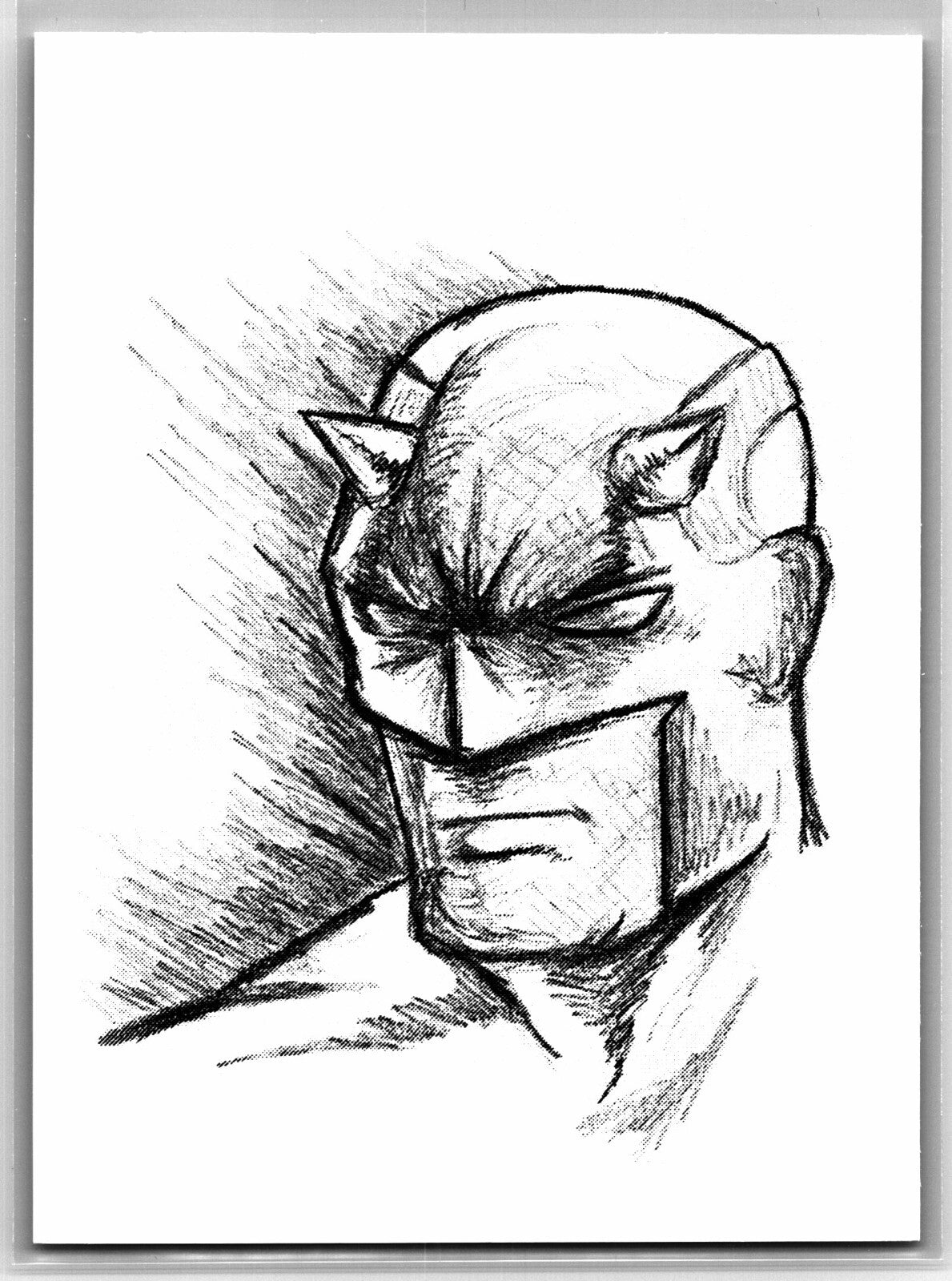 Daredevil Sketch Card Scott Sketches Trading Card Print Fan Art