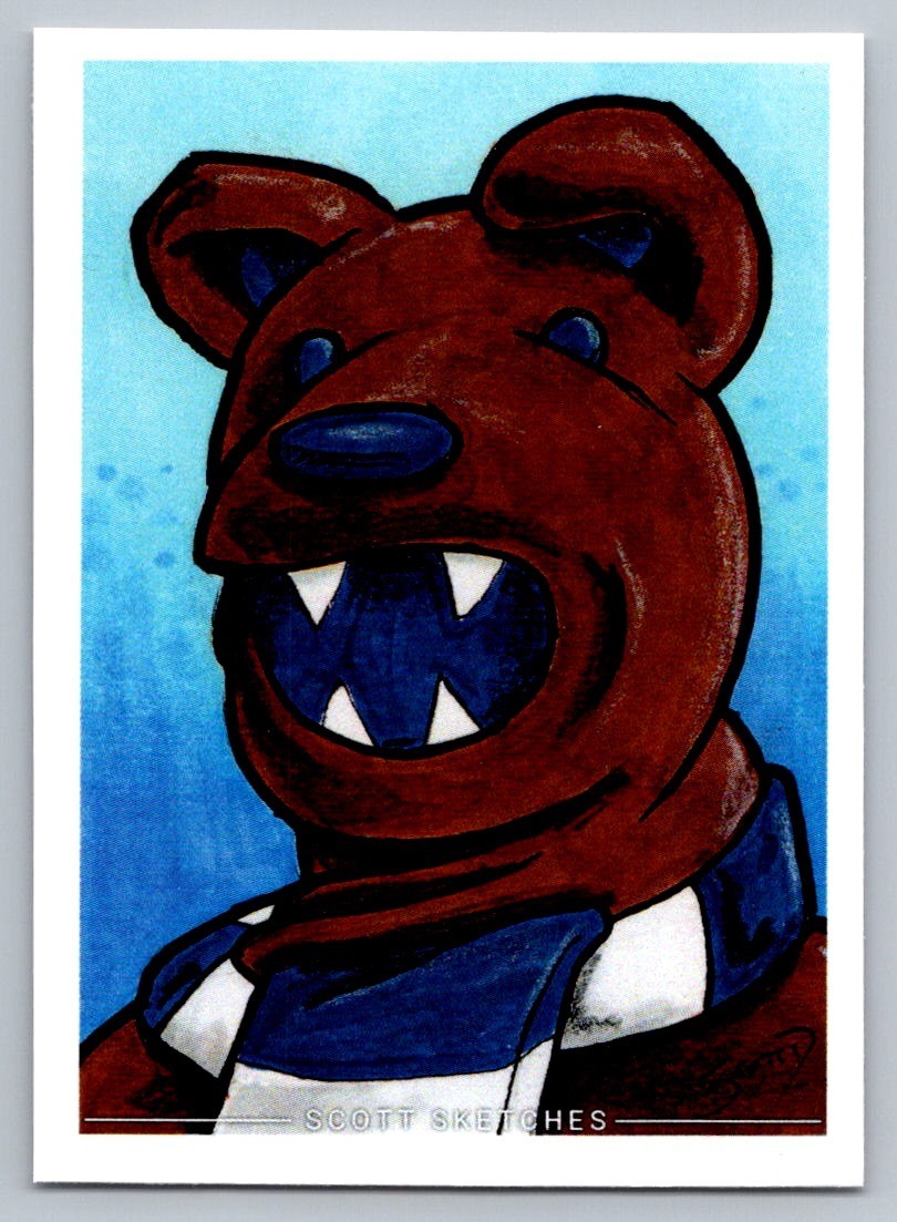 Nittany Lion Sketch Card - Scott Sketches Fan Art Trading Card