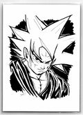 Son Goku Sketch Card Marker Variation - Scott Sketches Fan Art Trading Card