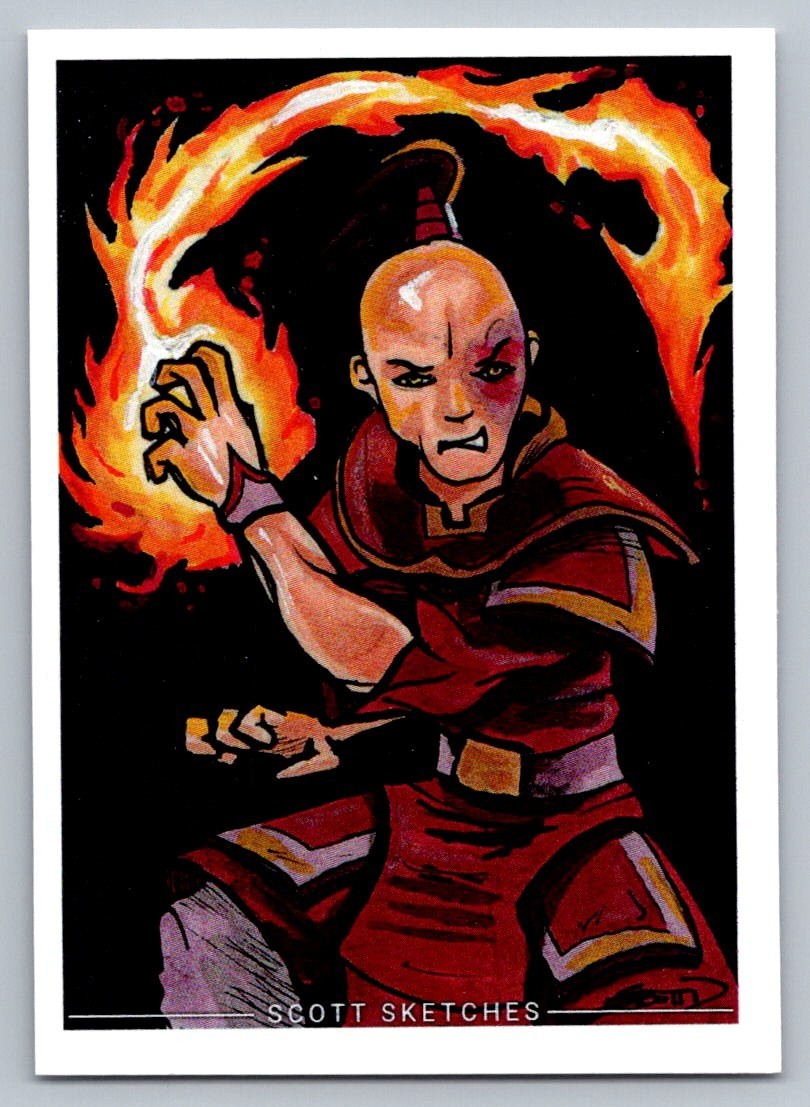 Zuko - Last Avatar Sketch Card - Scott Sketches Fan Art Trading Card