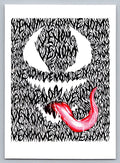 Venom Hidden Word Sketch Card - Scott Sketches Fan Art Trading Card
