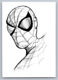 Spider-Man Pencil Quick Sketch Card - Scott Sketches Fan Art Trading Card