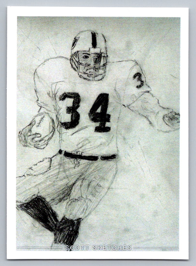 Bo Jackson Sketch Card - Scott Sketches Fan Art Trading Card