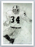 Bo Jackson Sketch Card - Scott Sketches Fan Art Trading Card