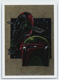Boba Fett Slave 1 Sketch Card - Scott Sketches Trading Card Print Fan Art