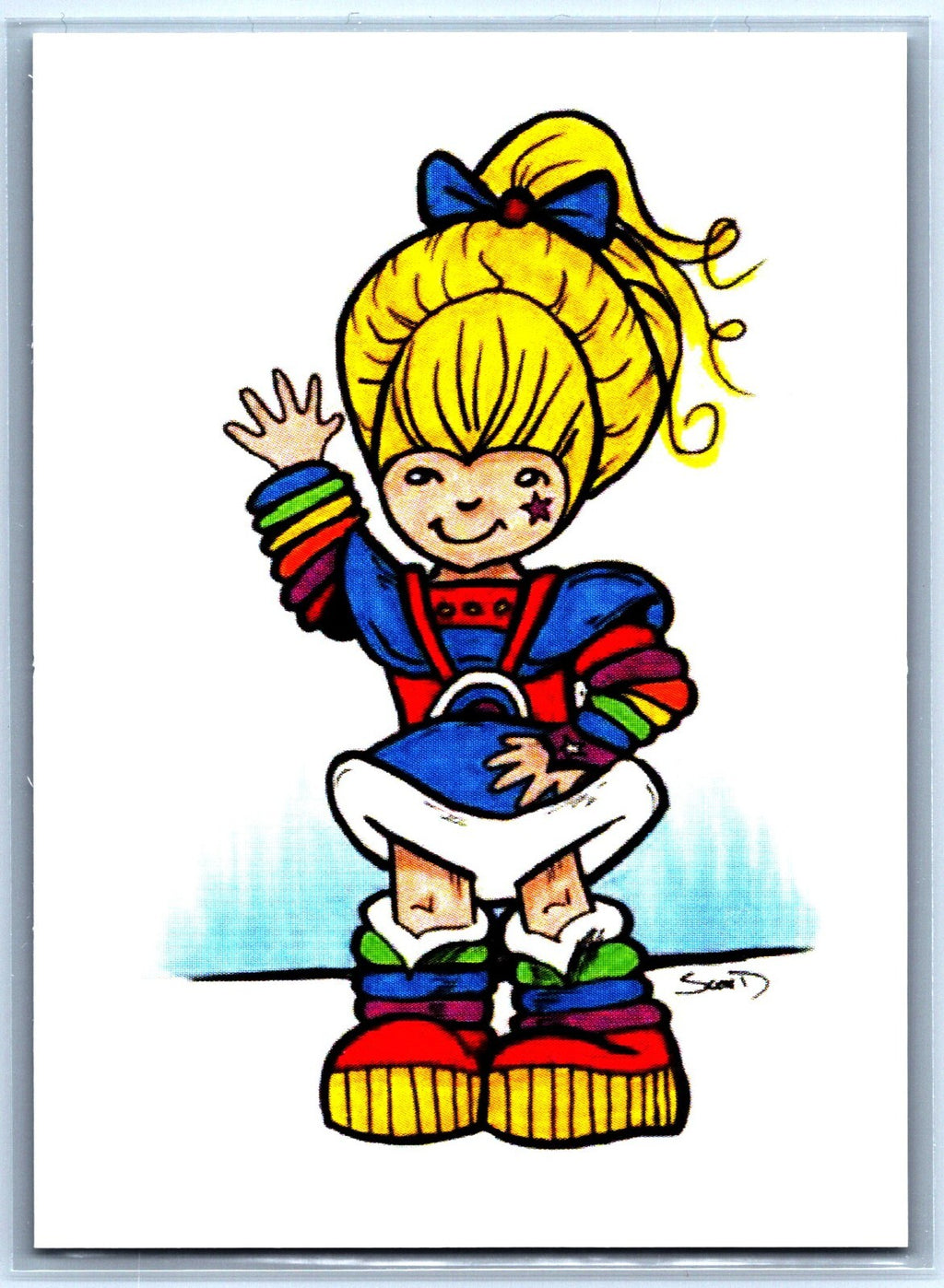 Rainbow Brite Sketch Card Scott Sketches Trading Card Print Fan Art