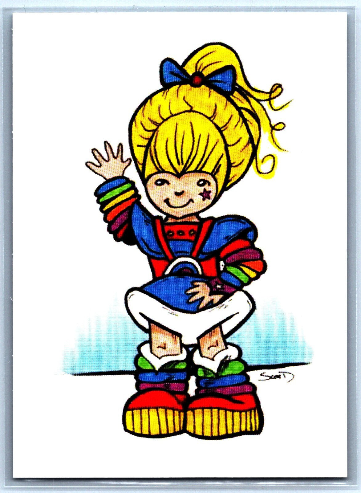 Rainbow Brite Sketch Card Scott Sketches Trading Card Print Fan Art