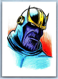 Thanos Sketch Card Scott Sketches Trading Card Print Fan Art