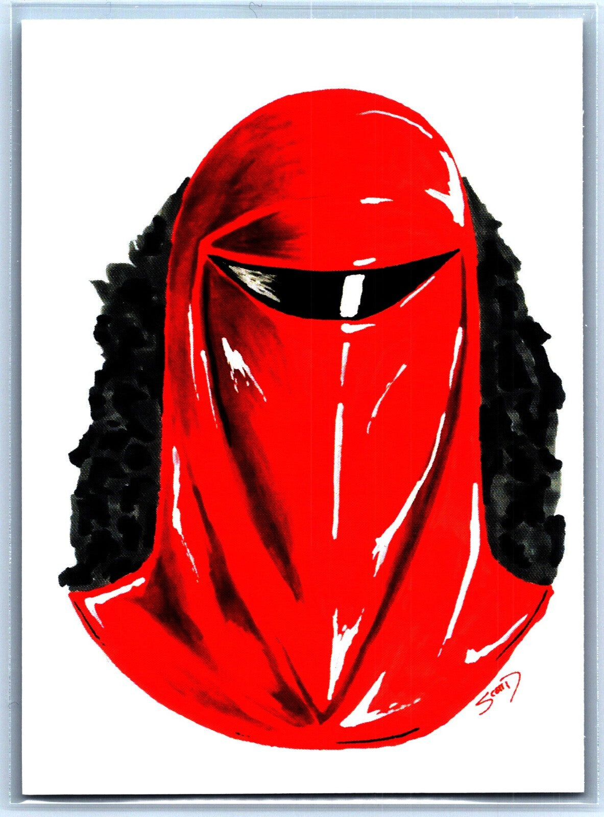 Imperial Guard Sketch Card - Scott Sketches Trading Card Print Fan Art
