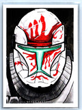 Clone Trooper Sev Sketch Card - Scott Sketches Trading Card Print Fan Art