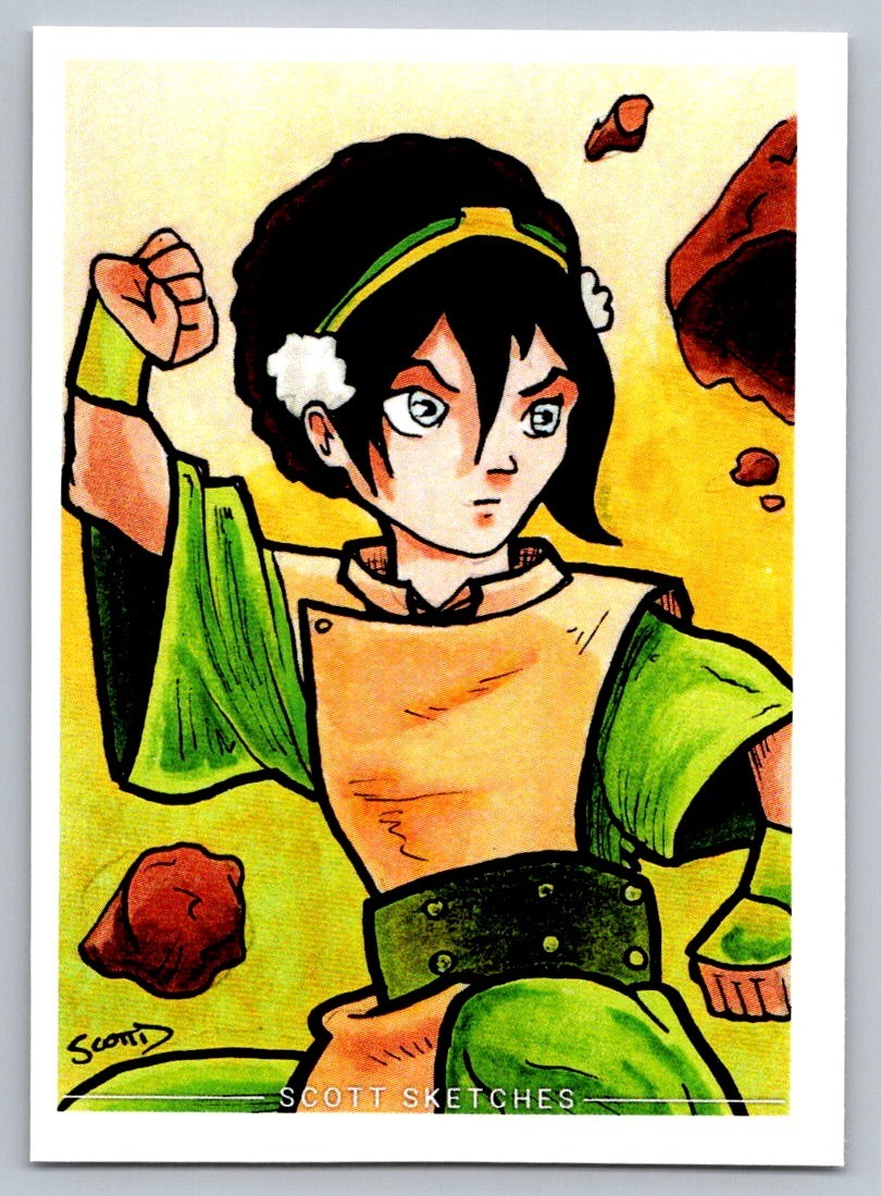 Toph - Last Avatar Sketch Card - Scott Sketches Fan Art Trading Card