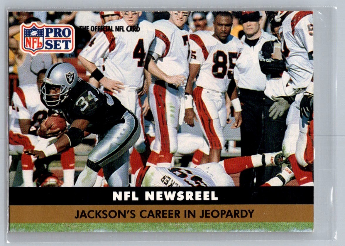 1991 Proset Football - Bo Jackson #346 - NFL Newsreel