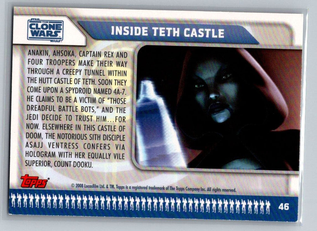 2008 Topps Star Wars Clone Wars #46 Inside Teth Castle