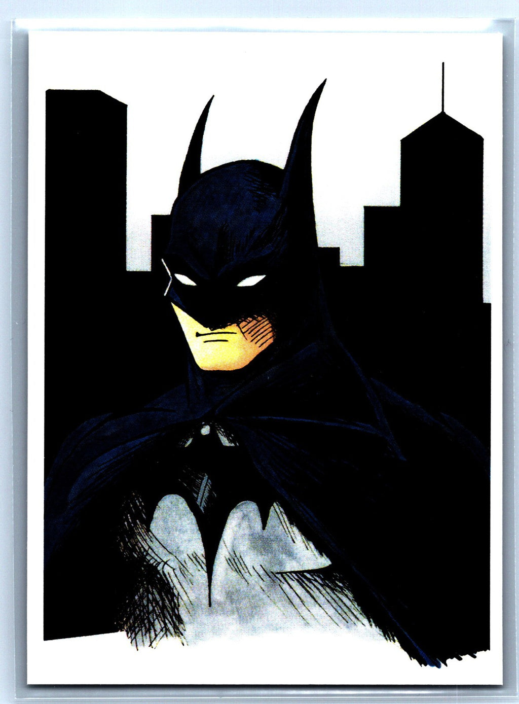 Dark Knight Sketch Card - Scott Sketches Trading Card Print Fan Art
