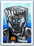 Zane Lego Ninjago Sketch Card - Scott Sketches Trading Card Print Fan Art