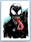 Venom Sketch Card - Scott Sketches Fan Art Trading Card