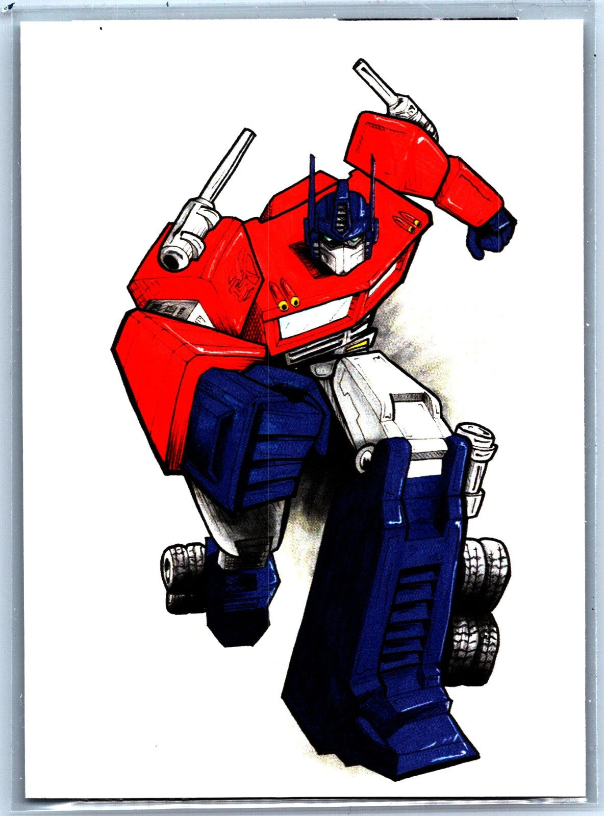 Optimus Prime Sketch Card Marker Variation - Scott Sketches Fan Art Trading Card