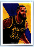 Lebron James Marker Sketch Card - Scott Sketches Trading Card Print Fan Art
