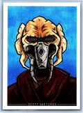 Plo Koon Sketch Card - Scott Sketches Trading Card Print Fan Art