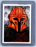 The Armorer Sketch Card - Scott Sketches Trading Card Print Fan Art