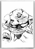 Juggernaut Sketch Card Scott Sketches Trading Card Print Fan Art