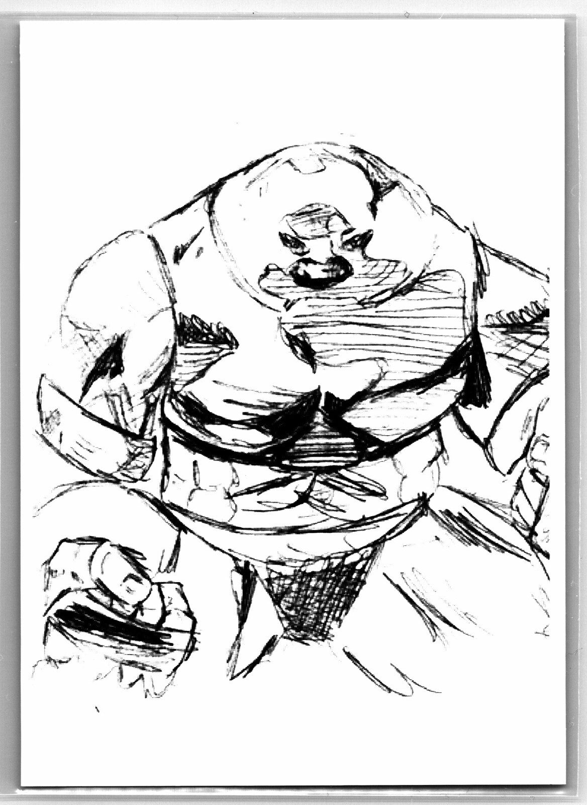 Juggernaut Sketch Card Scott Sketches Trading Card Print Fan Art
