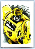 Bumblebee Sketch Card - Scott Sketches Trading Card Print Fan Art