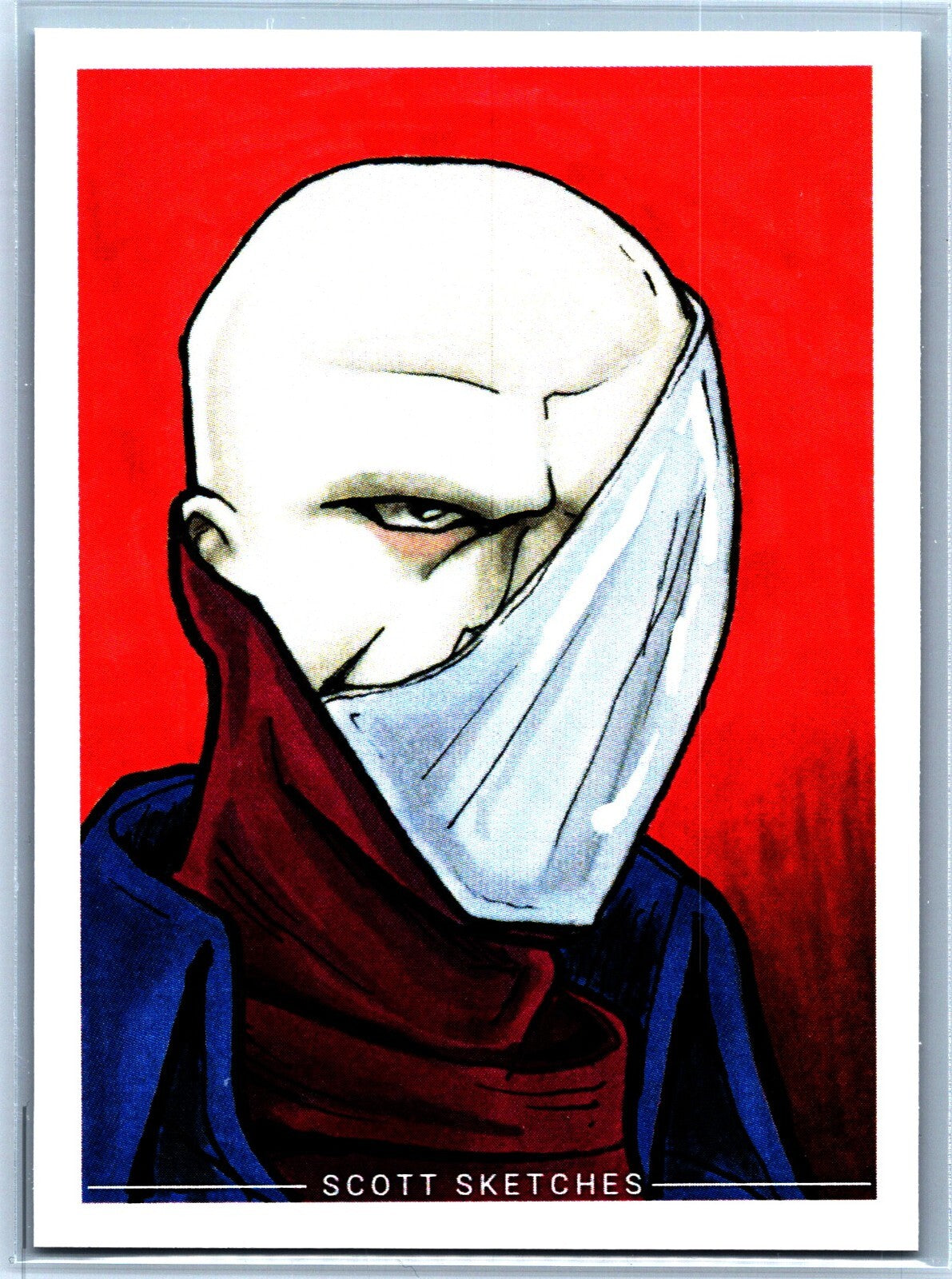Cobra Commander GI Joe Renegades Sketch Card - Scott Sketches Fan Art