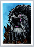 Black Krrsantan Sketch Card - Scott Sketches Trading Card Print Fan Art