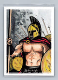 300 Warrior - Scott Sketches Trading Card Print Fan Art