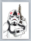 ATAT Pilot - Scott Sketches Trading Card Print Fan Art