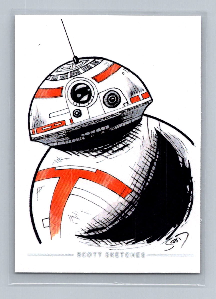 BB-8 - Scott Sketches Trading Card Print Fan Art