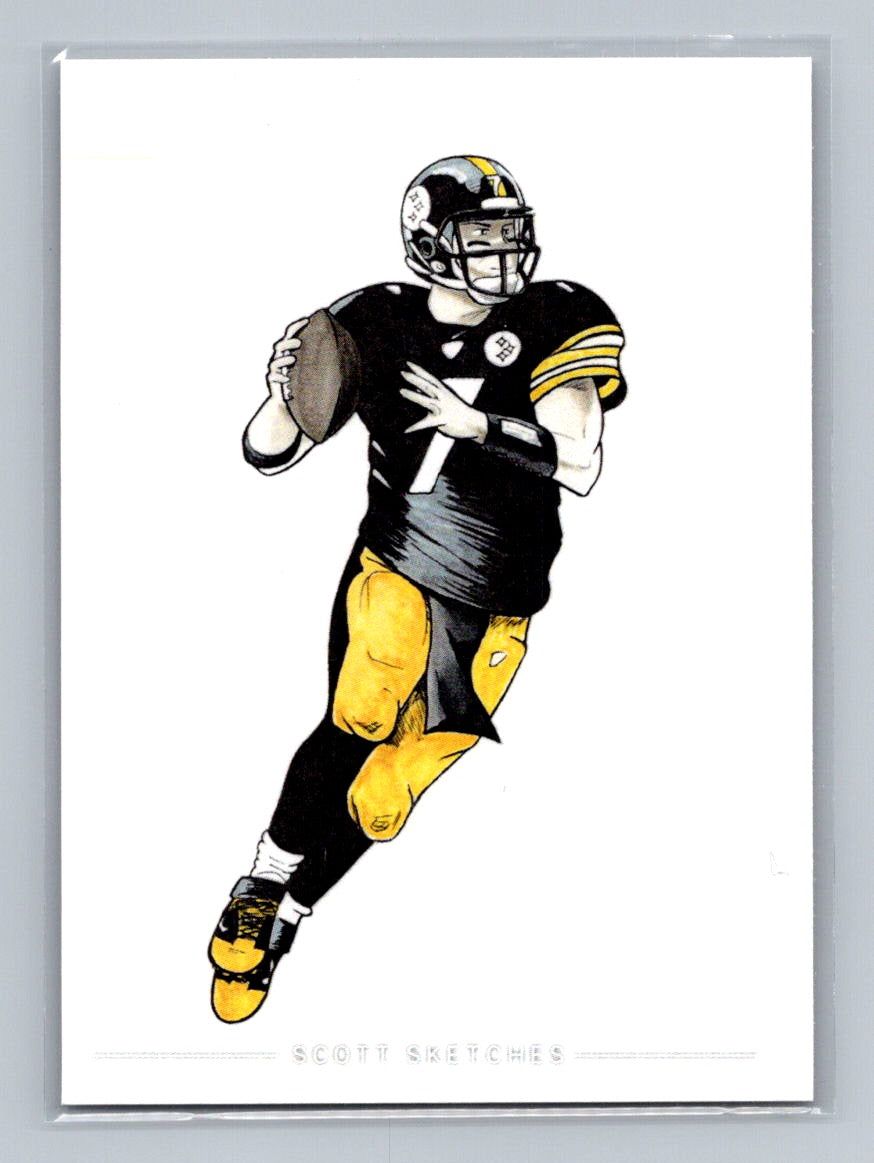 Ben Roethlisberger - Scott Sketches Trading Card Print Fan Art