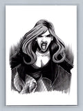 Black Canary - Scott Sketches Trading Card Print Fan Art