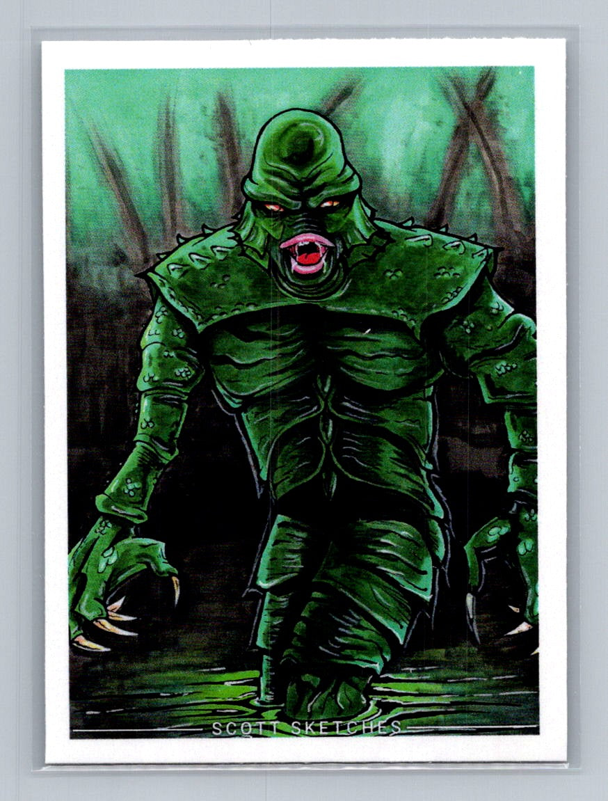 Creature for Black Lagoon - Scott Sketches Trading Card Print Fan Art