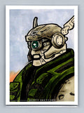 Briareos Hecatonchires - Scott Sketches Trading Card Print Fan Art
