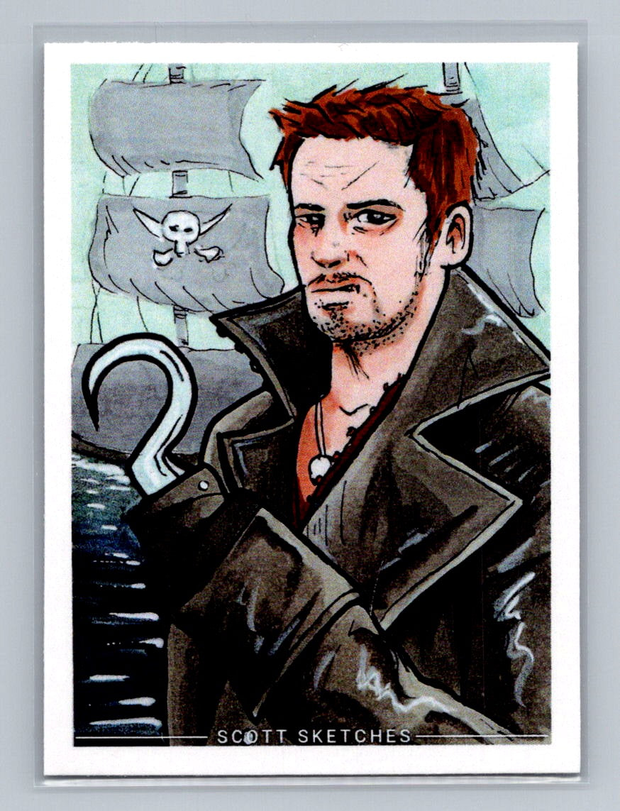 Captain Hook - Scott Sketches Trading Card Print Fan Art