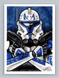 Captain Rex Cross - Scott Sketches Trading Card Print Fan Art