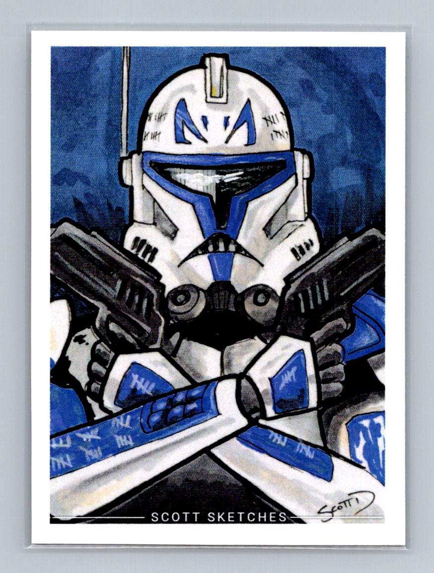 Captain Rex Cross - Scott Sketches Trading Card Print Fan Art