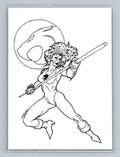 Cheetara - Ink - Scott Sketches Trading Card Print Fan Art