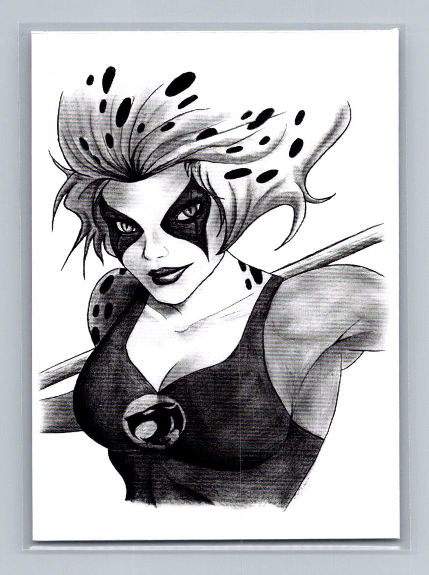 Cheetara - Pencil - Scott Sketches Trading Card Print Fan Art