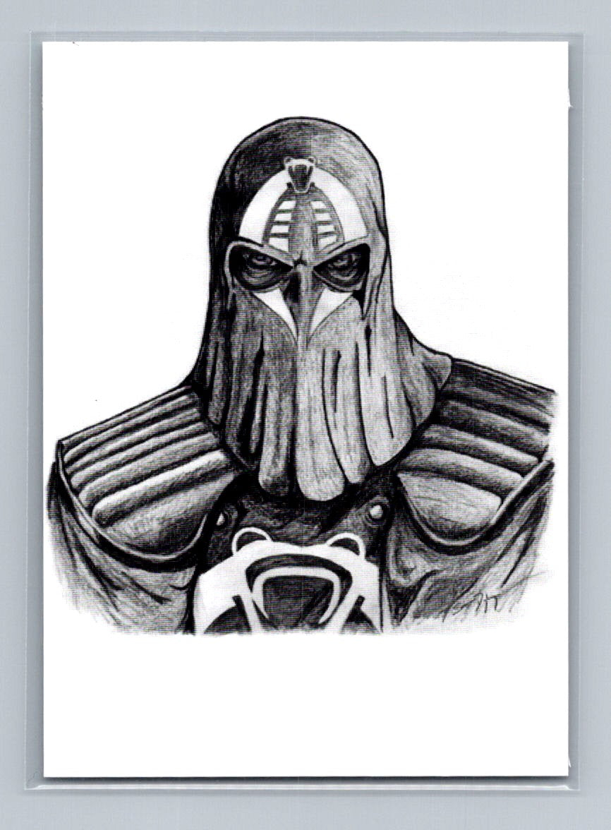 Cobra Commander Hood - Scott Sketches Trading Card Print Fan Art