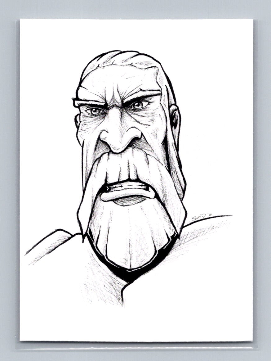 Count Dooku - Scott Sketches Trading Card Print Fan Art
